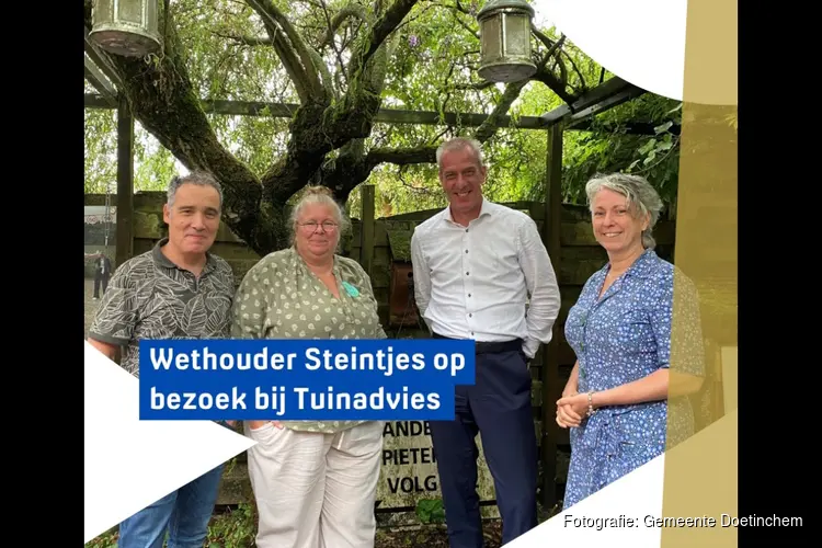 Wethouder Steintjes op bezoek bij Tuinadvies